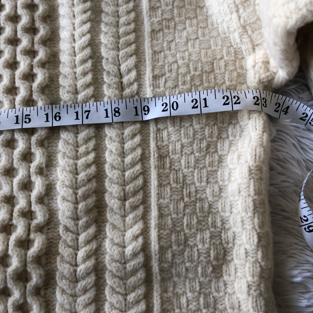 Aran Crafts Cream Cable Knit Sweater - Picture 8 of 9